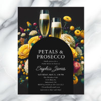 Lebhaftes Blume Petals Prosecco Brautparty