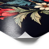 Lebhaftes Blumenband Fotodruck (Ecke)