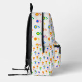 Lebhaftes Blumendesign Bedruckter Rucksack (Links)
