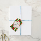 Lebhaftes Blumendesign Geschenkanhänger (Mit Garn)