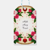 Lebhaftes Blumendesign Geschenkanhänger (Rückseite)
