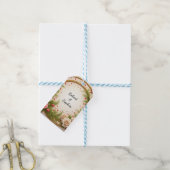 Lebhaftes Blumendesign Geschenkanhänger (Mit Garn)