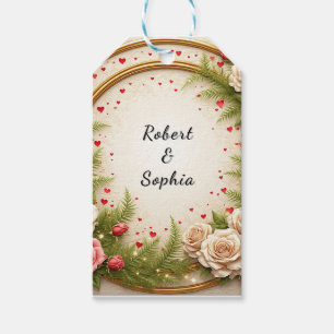 Lebhaftes Blumendesign Geschenkanhänger