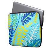 Lebhaftes Blumendesign Laptopschutzhülle (Vorderseite Links)