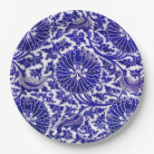 Lebhaftes Blumendesign Pappteller (Vorderseite)