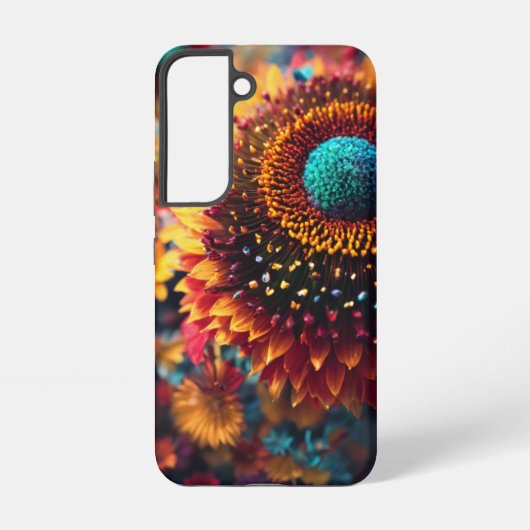 Lebhaftes Blumendesign Samsung Galaxy Hülle (Rückseite)