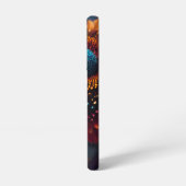 Lebhaftes Blumendesign Samsung Galaxy Hülle (Linke Seite)