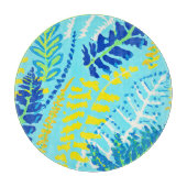 Lebhaftes Blumendesign Schneidebrett (Vorderseite)