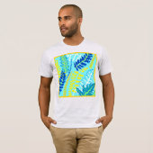 Lebhaftes Blumendesign T-Shirt (Vorne ganz)