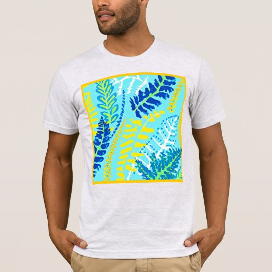 Lebhaftes Blumendesign T-Shirt (Vorderseite)