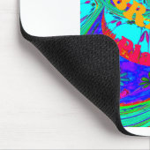 Lebhaftes Blumenmuster: brasilianischer Tribute Ea Mousepad (Ecke)