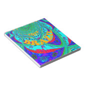 Lebhaftes Blumenmuster: brasilianischer Tribute Ea Notizblock (angewinkelt)