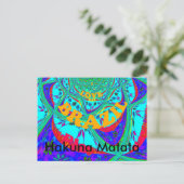 Lebhaftes Blumenmuster: brasilianischer Tribute Ea Postkarte (Stehend Vorderseite)