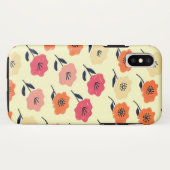 Lebhaftes Blumenmuster Case-Mate iPhone Hülle (Rückseite (Horizontal))