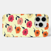 Lebhaftes Blumenmuster Case-Mate iPhone Hülle (Rückseite (Horizontal))