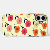 Lebhaftes Blumenmuster Case-Mate iPhone Hülle (Rückseite (Horizontal))