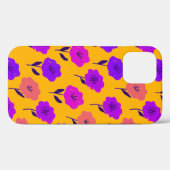 Lebhaftes Blumenmuster Case-Mate iPhone Hülle (Rückseite (Horizontal))