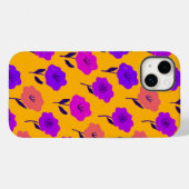 Lebhaftes Blumenmuster Case-Mate iPhone Hülle (Rückseite (Horizontal))