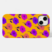 Lebhaftes Blumenmuster Case-Mate iPhone Hülle (Rückseite (Horizontal))