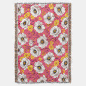 Lebhaftes Blumenmuster Decke (Vorderseite Vertikal)