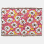 Lebhaftes Blumenmuster Decke (Vorderseite)