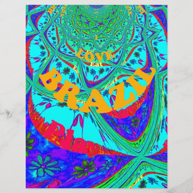 Lebhaftes Blumenmuster: Ein brasilianischer Tribut (Vorderseite)