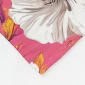 Lebhaftes Blumenmuster Fleecedecke (Ecke)