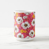 Lebhaftes Blumenmuster Kaffeetasse (Mittel)