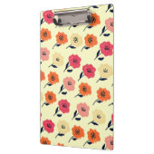 Lebhaftes Blumenmuster Klemmbrett (Links)