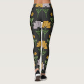 Lebhaftes Blumenmuster Leggings (Rückseite)