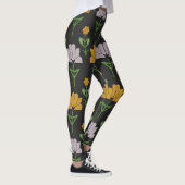 Lebhaftes Blumenmuster Leggings (Rechts)