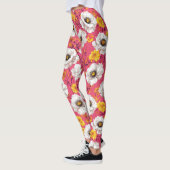 Lebhaftes Blumenmuster Leggings (Links)