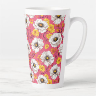 Lebhaftes Blumenmuster Milchtasse