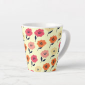 Lebhaftes Blumenmuster Milchtasse (Rechte Ecke)
