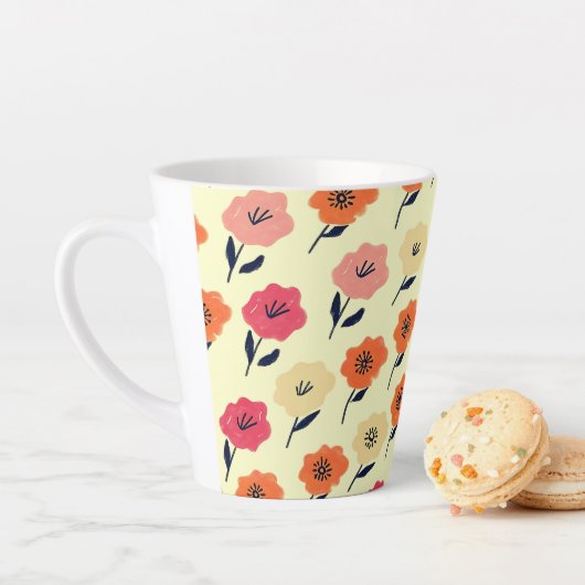 Lebhaftes Blumenmuster Milchtasse (Beispiel)