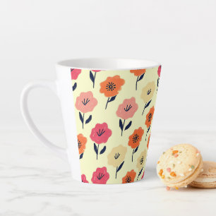 Lebhaftes Blumenmuster Milchtasse