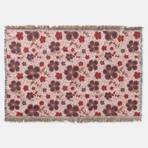 Lebhaftes Blumenmuster mit bunten Blume Decke