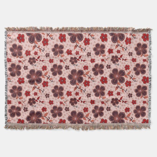 Lebhaftes Blumenmuster mit bunten Blume Decke (Vorderseite)
