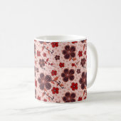 Lebhaftes Blumenmuster mit bunten Blume Kaffeetasse (VorderseiteRechts)