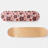 Lebhaftes Blumenmuster mit bunten Blume Skateboard (Horizontal)