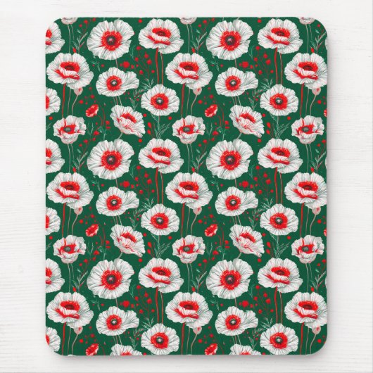 Lebhaftes Blumenmuster Mousepad (Vorne)