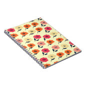 Lebhaftes Blumenmuster Notizblock (Rechte Seite)