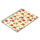 Lebhaftes Blumenmuster Notizblock (Linke Seite)