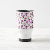 Lebhaftes Blumenmuster Reisebecher (Mittel)