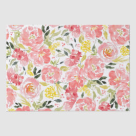 Lebhaftes Blumenmuster Seidenpapier