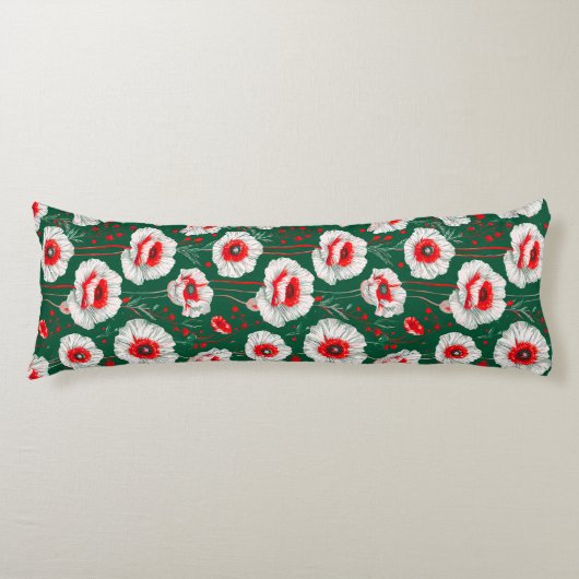 Lebhaftes Blumenmuster Seitenschläferkissen (Vorderseite)