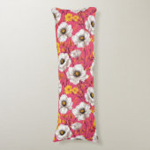 Lebhaftes Blumenmuster Seitenschläferkissen (Vorderseite Vertikal)