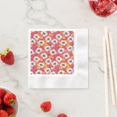 Lebhaftes Blumenmuster Serviette (Beispiel)