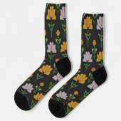 Lebhaftes Blumenmuster Socken (Linkes Detail)