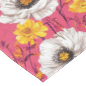 Lebhaftes Blumenmuster Tischdecke (Schrägansicht)